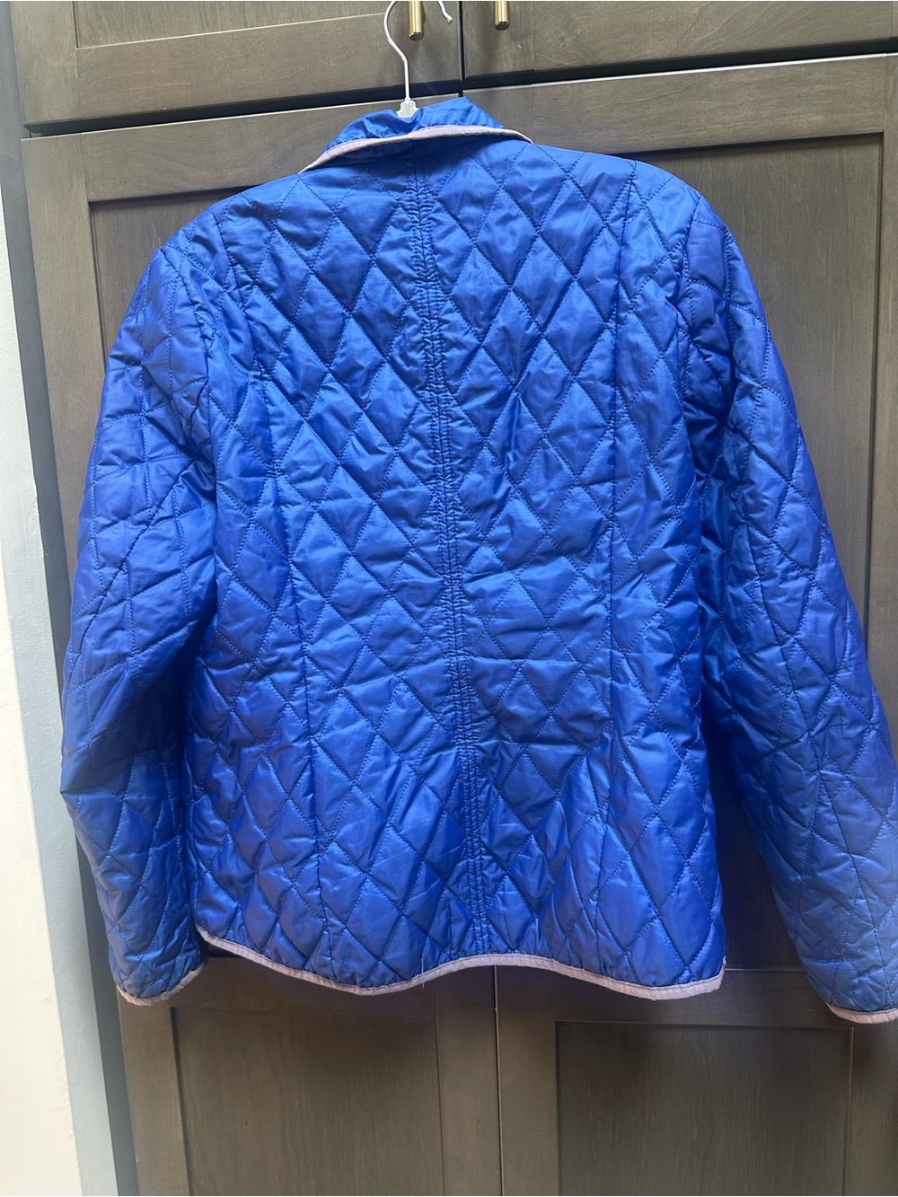 Lands' End Women's Quilted Jacket - Blue size M - Picture 4 of 4